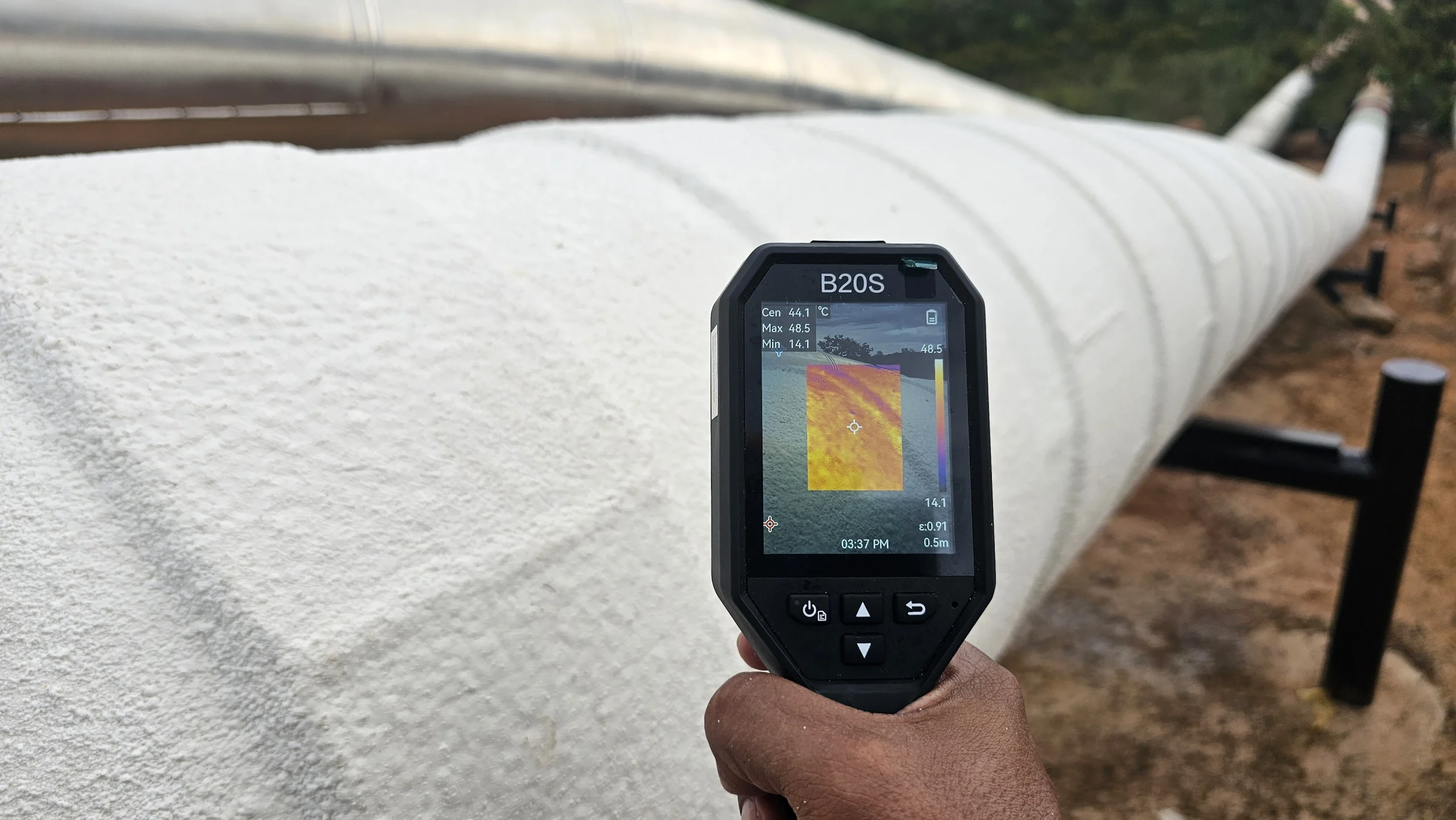 Resultado final del proceso de aislamiento térmico industrial