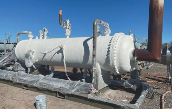 Resultado después de aplicar el aislamiento térmico industrial