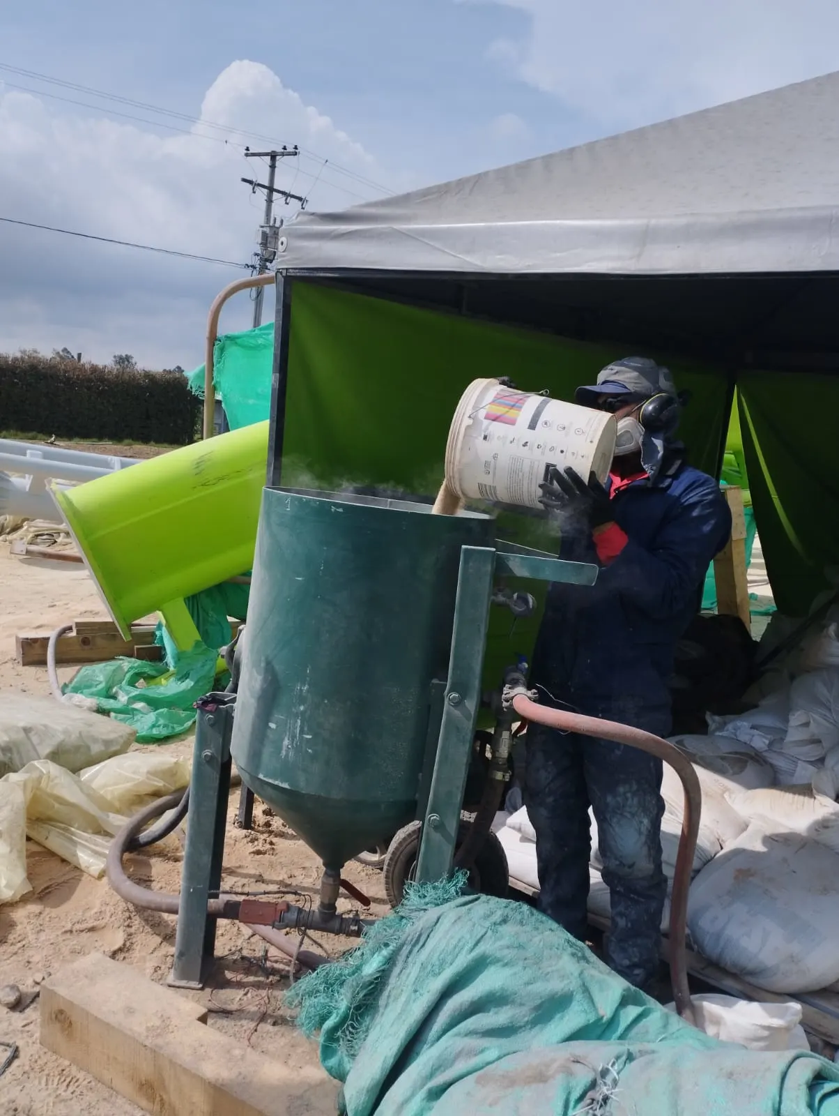 Resultado después de aplicar el aislamiento térmico industrial